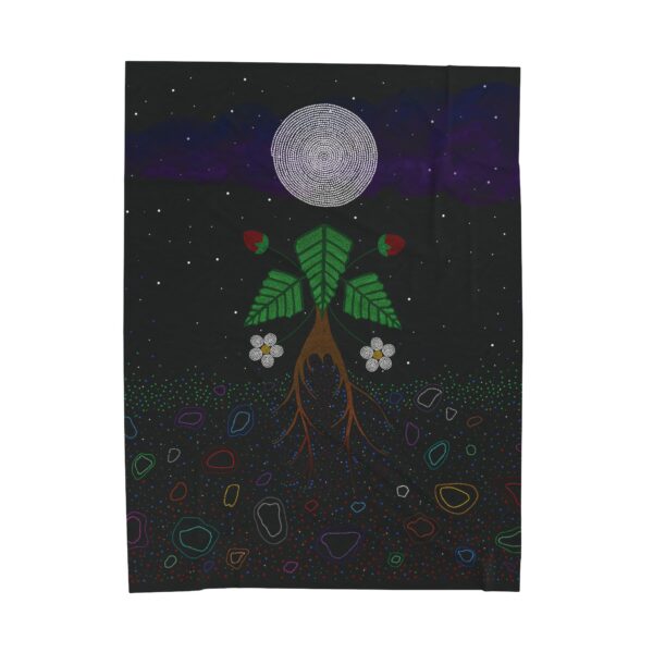 Strawberry Spirit, We are All Made from Stardust Velveteen Blanket - Image 2