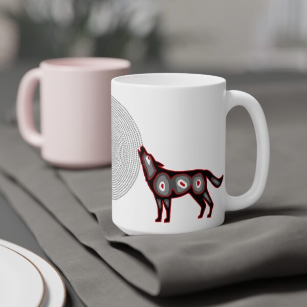 Howling Wolf Ceramic Mug - Image 8