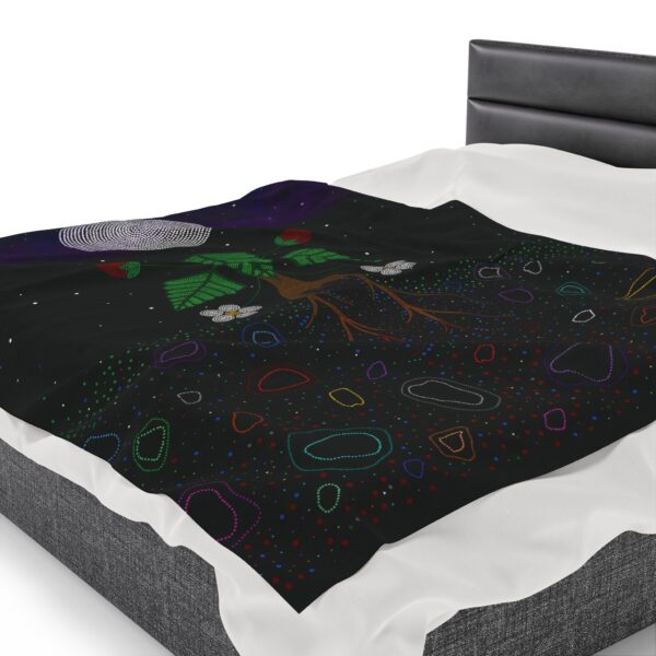 Strawberry Spirit, We are All Made from Stardust Velveteen Blanket - Image 7