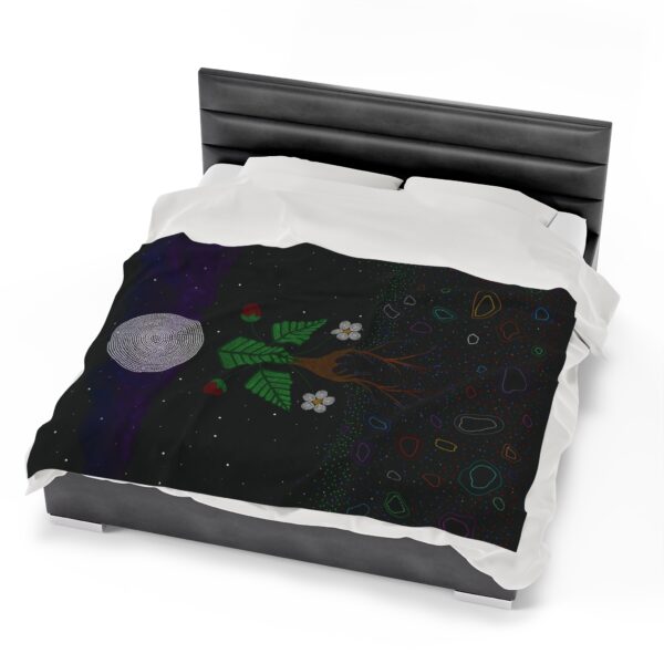 Strawberry Spirit, We are All Made from Stardust Velveteen Blanket - Image 6