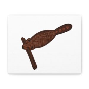 Beaded Beaver Canvas