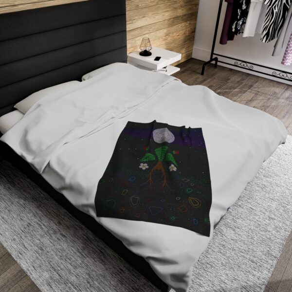 Strawberry Spirit, We are All Made from Stardust Velveteen Blanket - Image 12