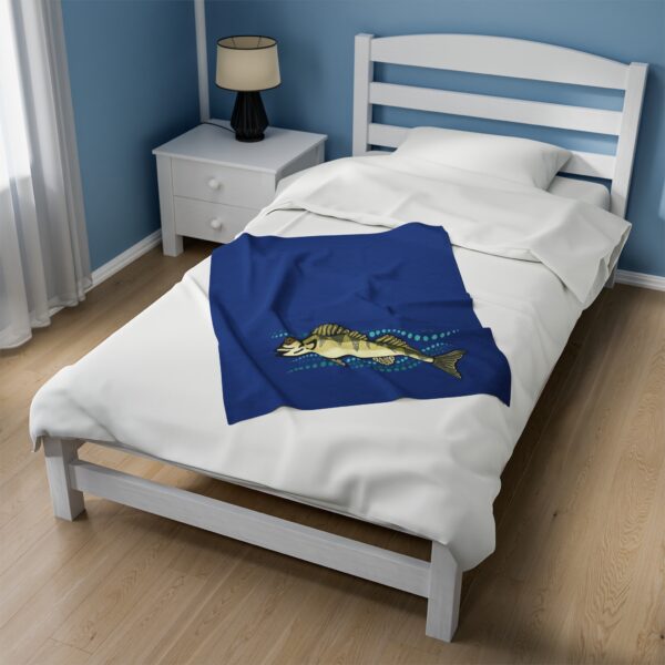 Walleye Velveteen Blanket - Image 7