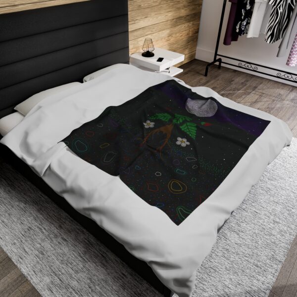 Strawberry Spirit, We are All Made from Stardust Velveteen Blanket - Image 20