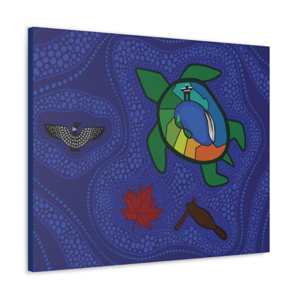 Turtle Island Indigenous Economy Canada, Canvas - Image 6