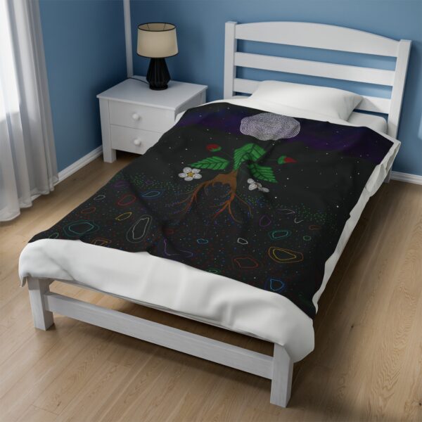 Strawberry Spirit, We are All Made from Stardust Velveteen Blanket - Image 17