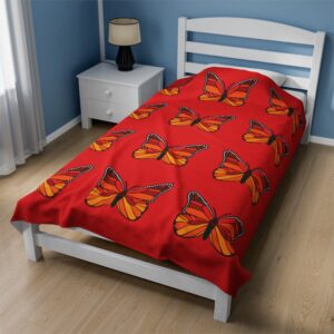 Butterfly Velveteen Blanket