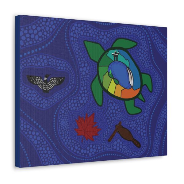 Turtle Island Indigenous Economy Canada, Canvas - Image 10