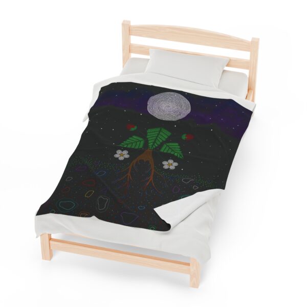 Strawberry Spirit, We are All Made from Stardust Velveteen Blanket - Image 21