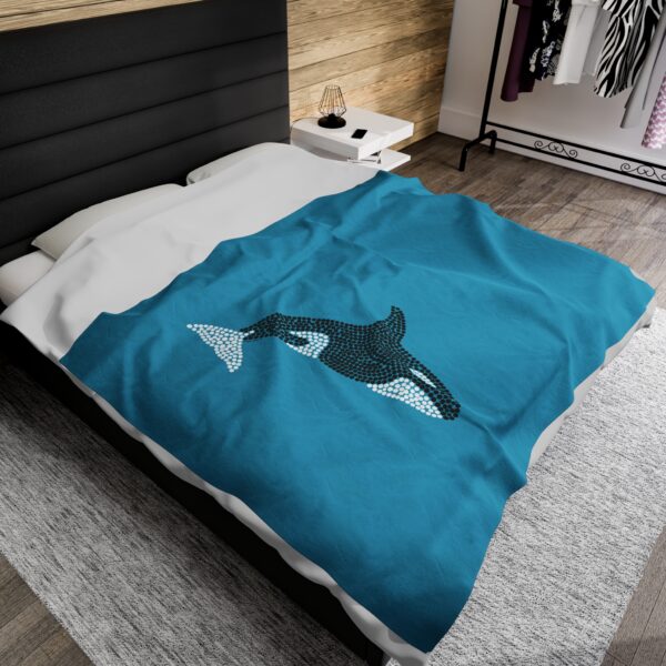 Orca Velveteen Blanket - Image 4
