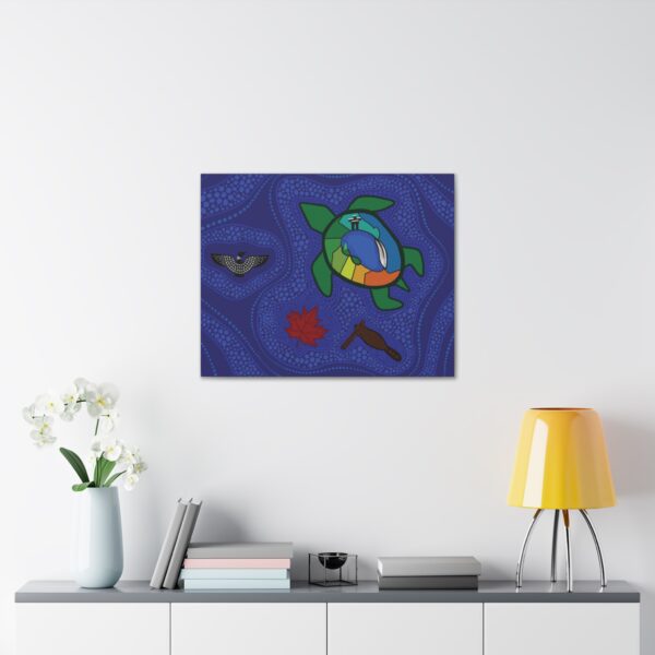 Turtle Island Indigenous Economy Canada, Canvas - Image 8