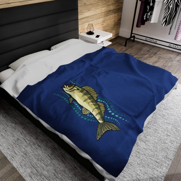 Walleye Velveteen Blanket - Image 4