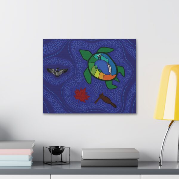 Turtle Island Indigenous Economy Canada, Canvas - Image 12