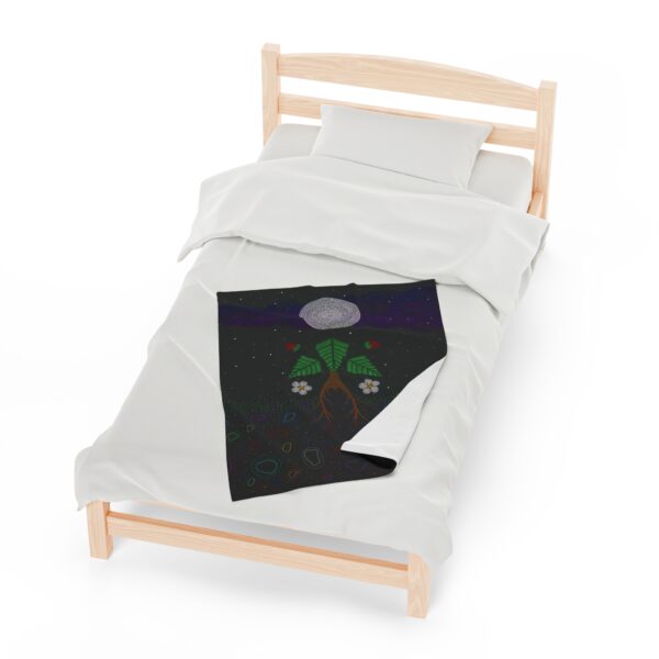 Strawberry Spirit, We are All Made from Stardust Velveteen Blanket - Image 13