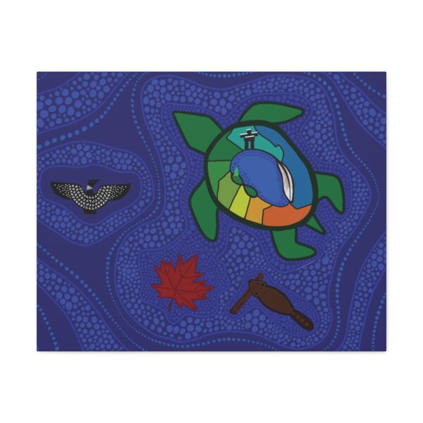 Turtle Island Indigenous Economy Canada, Canvas - Image 5