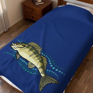 Walleye Velveteen Blanket