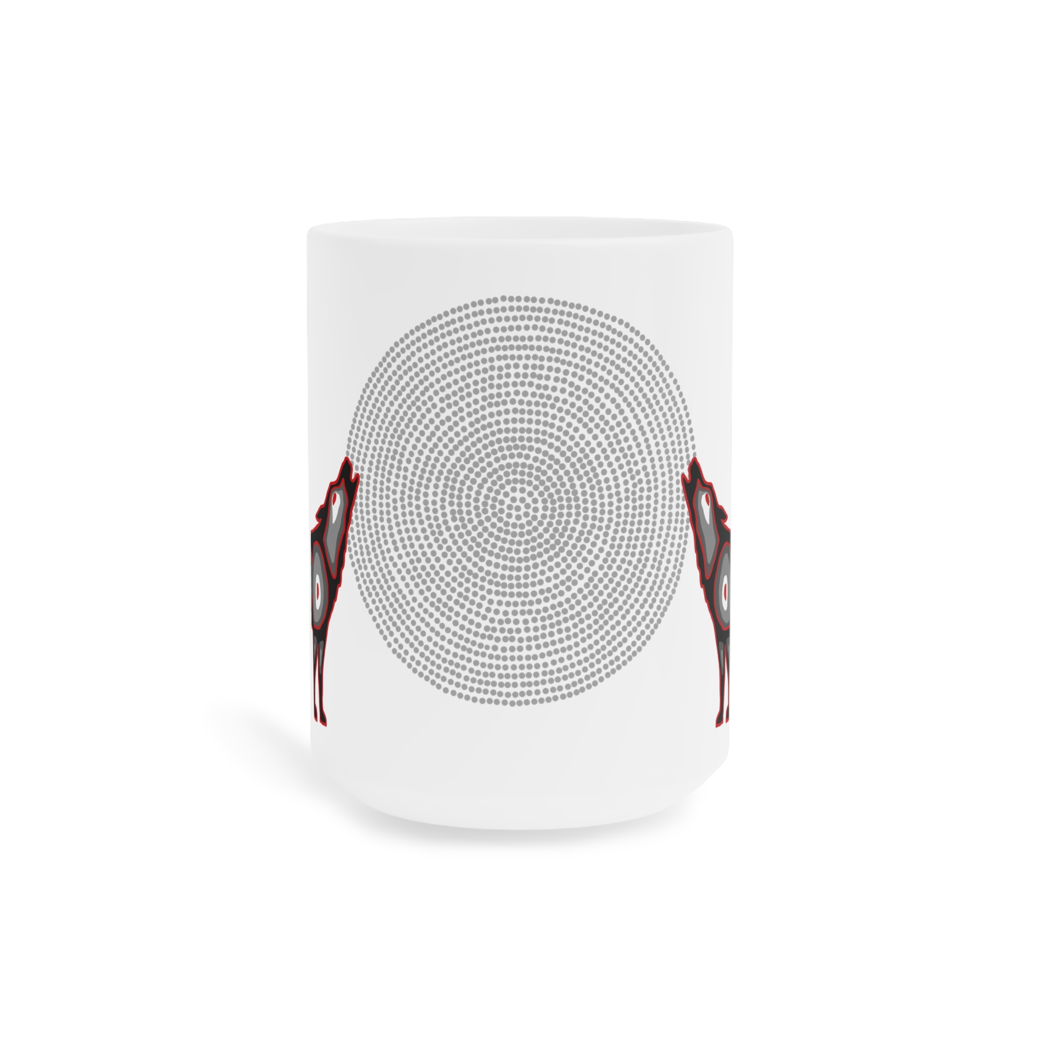 Wolf and Grandmother Moon Ceramic Mug - Image 5