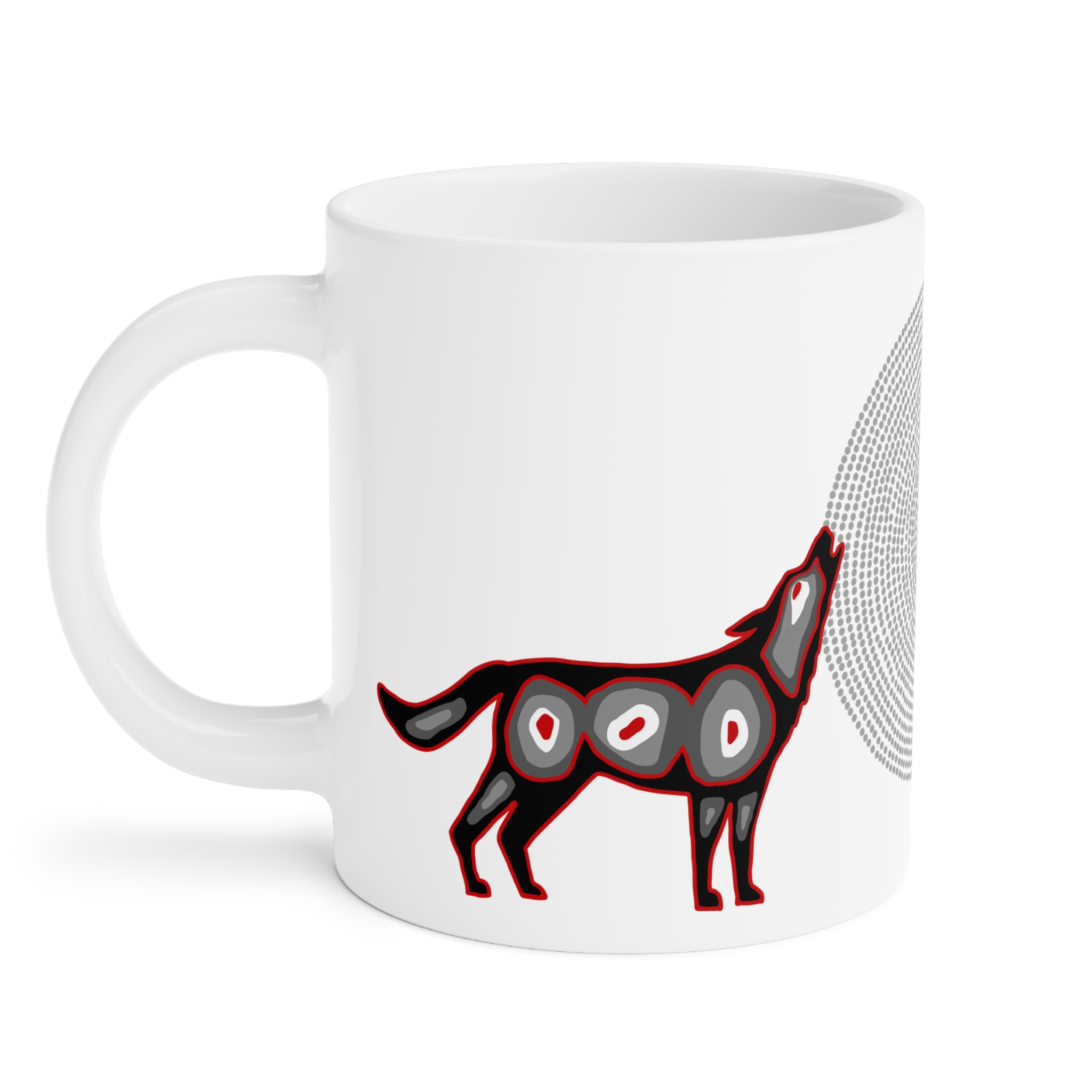 Wolf and Grandmother Moon Ceramic Mug - Image 10