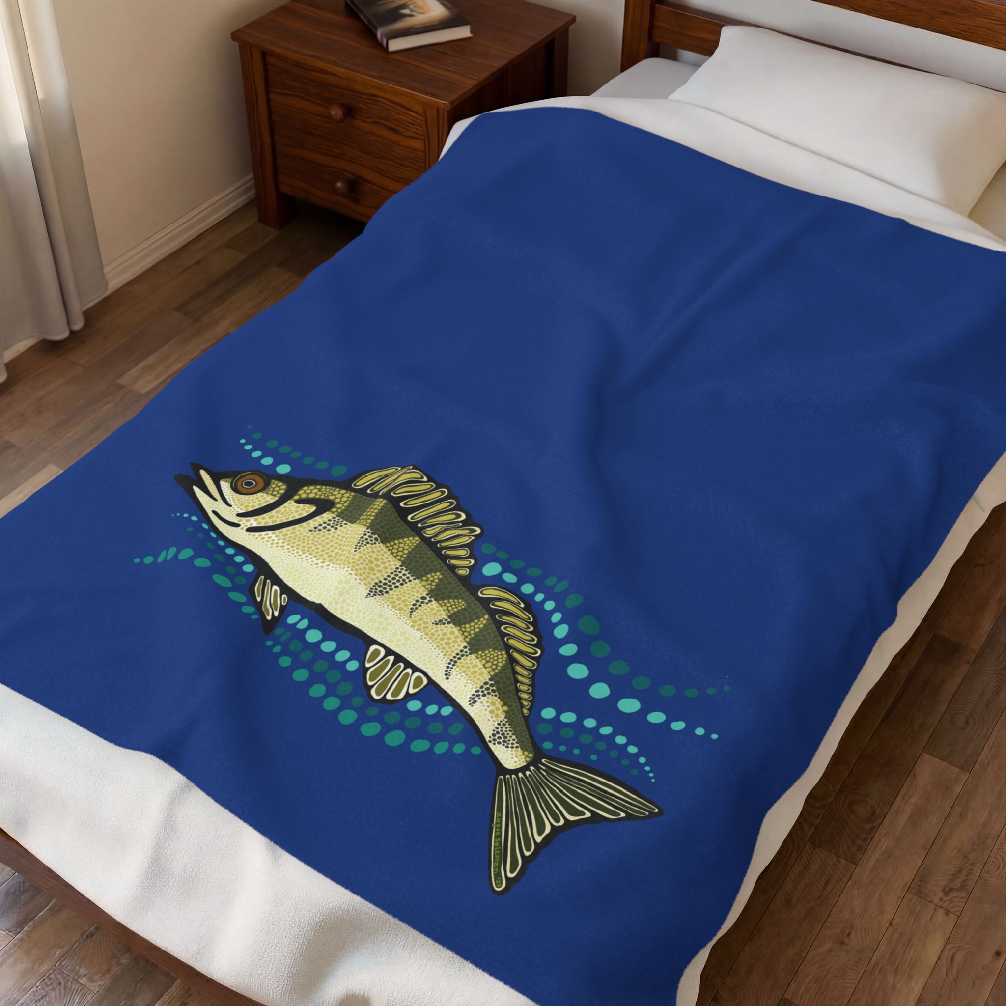 Walleye Velveteen Blanket - Image 11