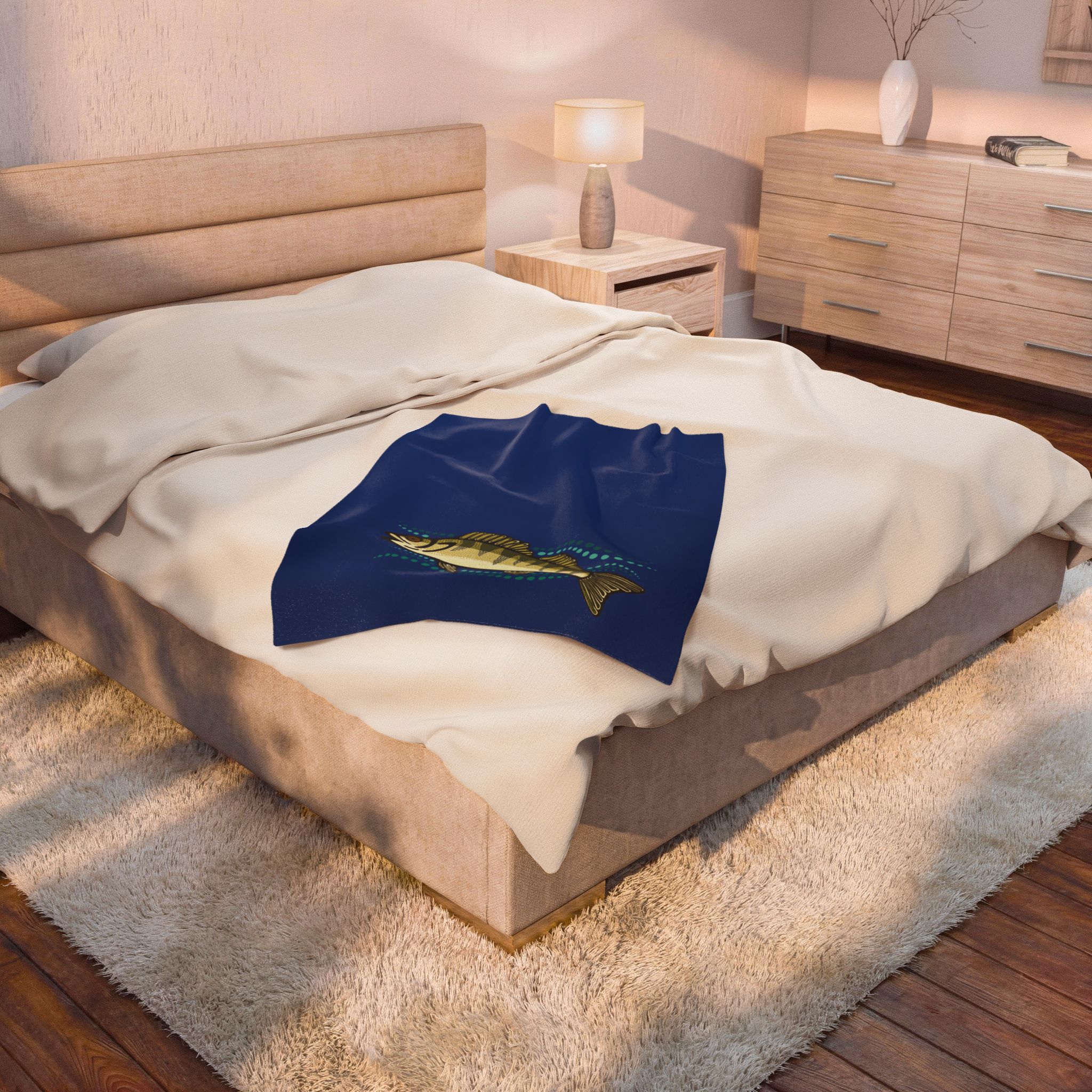 Walleye Velveteen Blanket - Image 8
